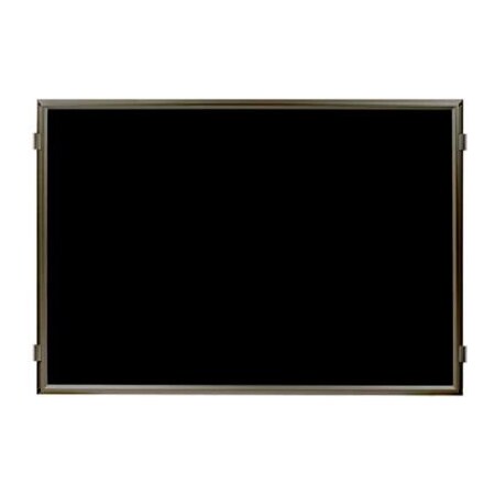 Lavi Industries , Hinged Frame Sign Panel/Barrier, , 48" x 36", Matte Black 50-HFP1003/MB/BK